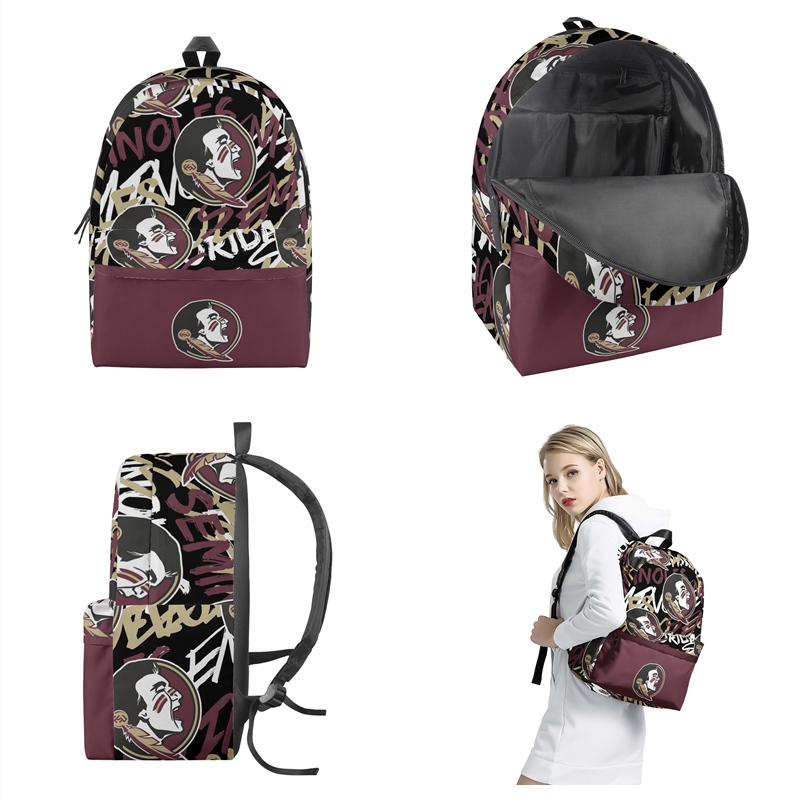 Florida State Seminoles All Over Print  Polyester Backpack 001