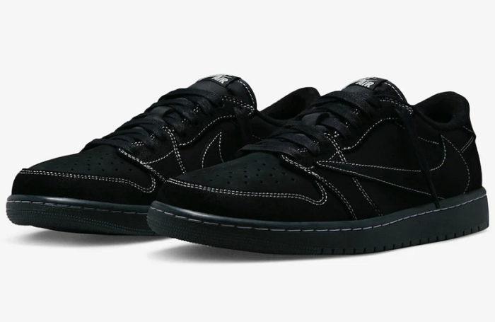 Men's Running Weapon Air Jordan 1 Low SP Travis Scott Black Phantom Shoes 0259