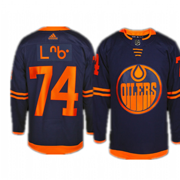 Men's Edmonton Oilers Custom Navy Alternate Primegreen Stitched Jersey Men's Edmonton Oilers Custom Navy Alternate Primegreen Stitched Jersey