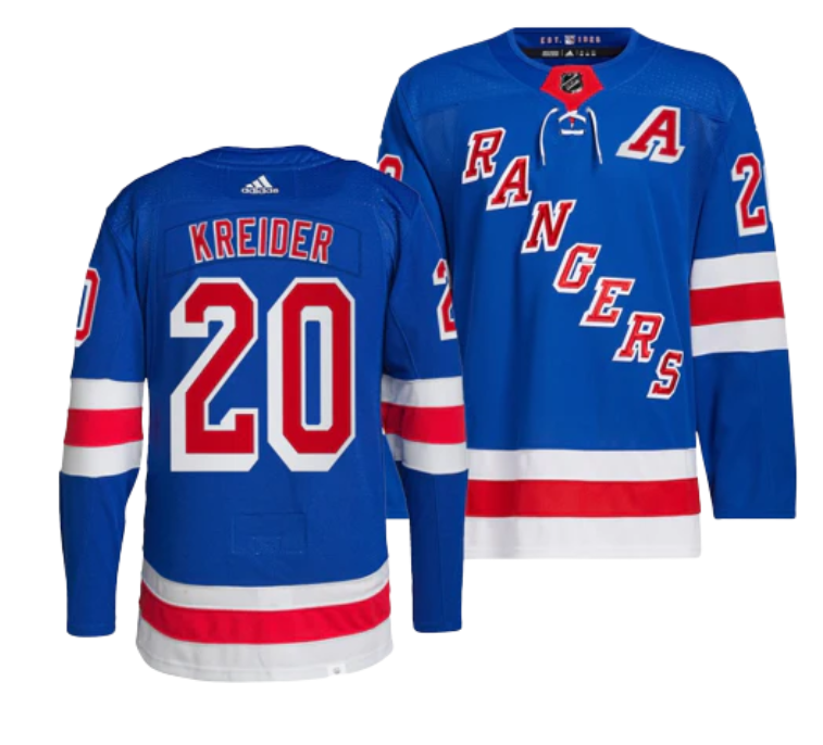 Men's New York Rangers #20 Chris Kreider Blue Stitched Jersey Men's New York Rangers #20 Chris Kreider Blue Stitched Jersey