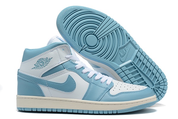 Men's Running Weapon Air Jordan 1 Blue/White Shoes 158 Men's Running Weapon Air Jordan 1 Blue/White Shoes 158