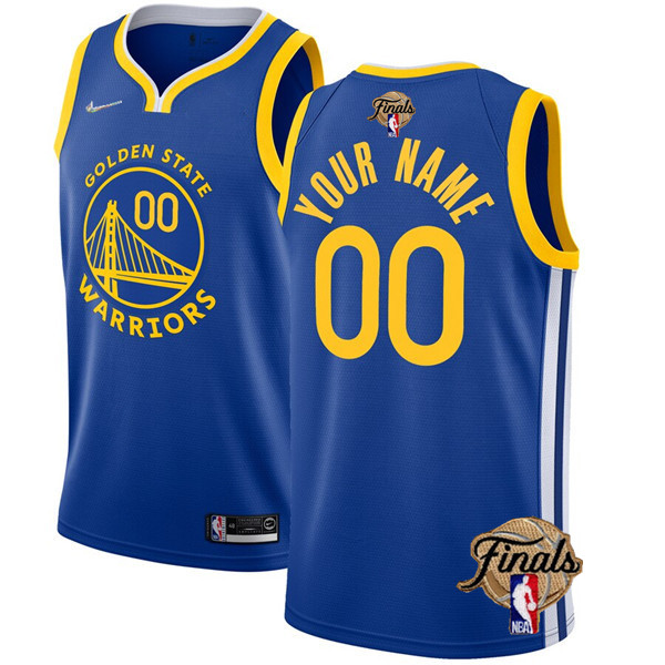 Men's Golden State Warriors Active Player Custom 2022 Royal NBA Finals Stitched Jersey Men's Golden State Warriors Active Player Custom 2022 Royal NBA Finals Stitched Jersey