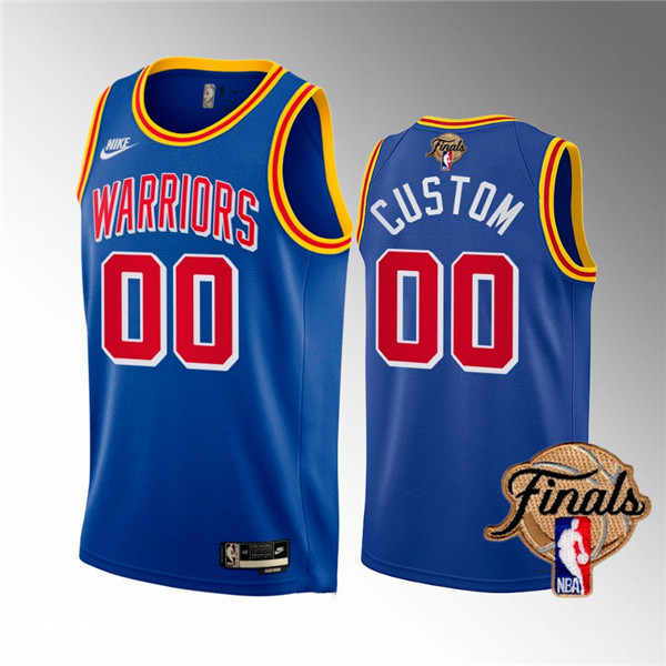 Men's Golden State Warriors Active Player Custom 2022 Royal NBA Finals Stitched Jersey Men's Golden State Warriors Active Player Custom 2022 Royal NBA Finals Stitched Jersey