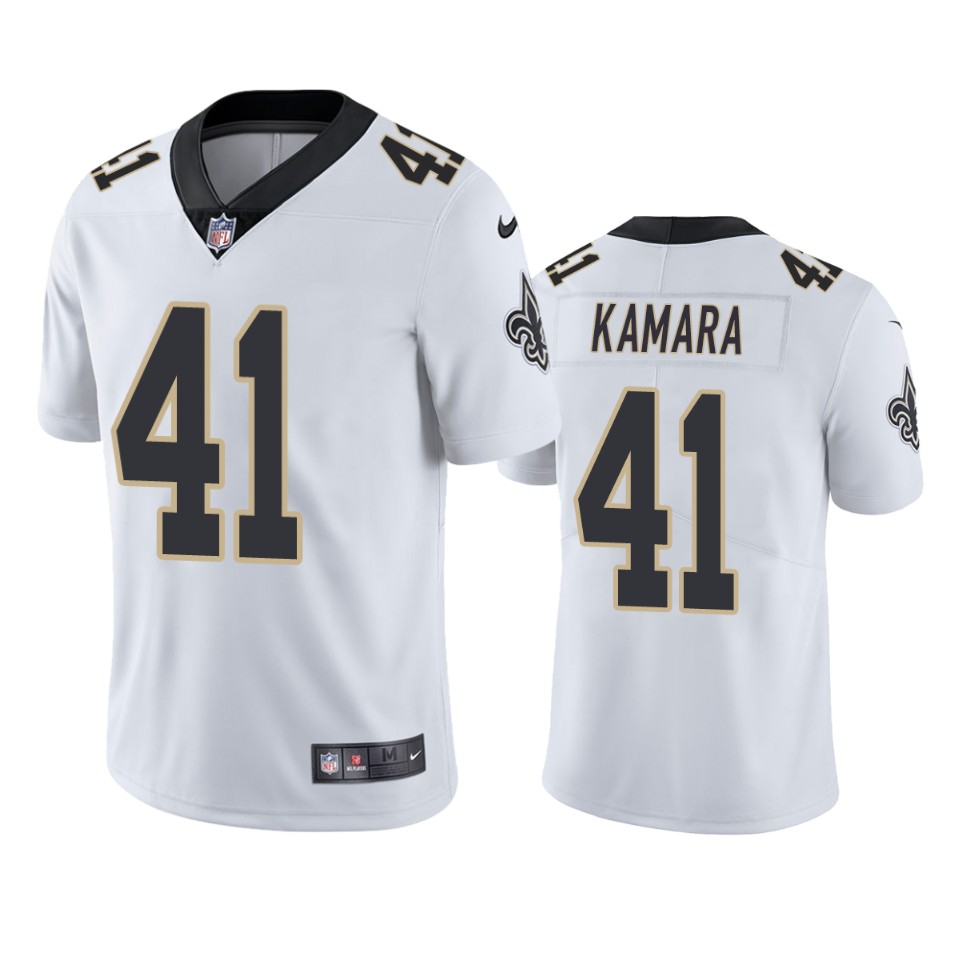 Youth New Orleans Saints #41 Alvin Kamara White Limited Rush Stitched NFL Jersey Youth New Orleans Saints #41 Alvin Kamara White Limited Rush Stitched NFL Jersey