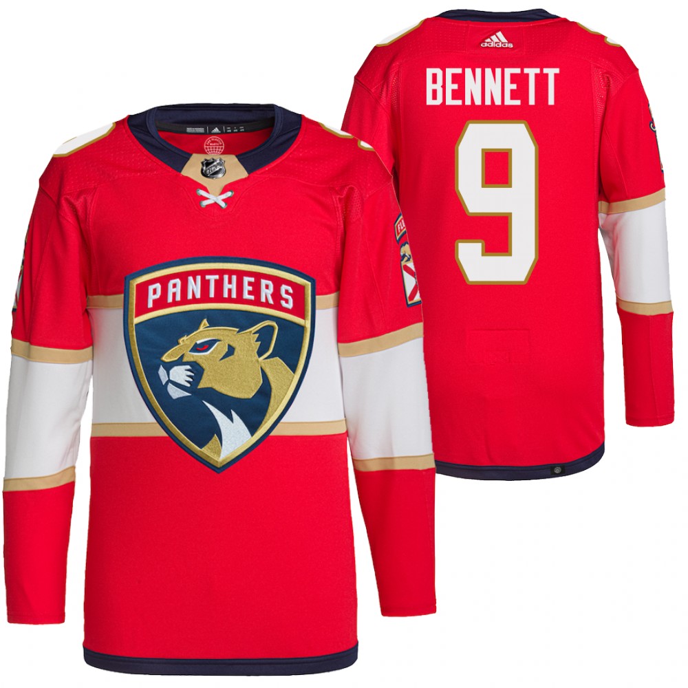 Men's Florida Panthers #9 Sam Bennett Red Stitched Jersey Men's Florida Panthers #9 Sam Bennett Red Stitched Jersey