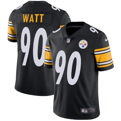Youth Pittsburgh Steelers #90 T.J. Watt Black Vapor Untouchable Limited Stitched Jersey Youth Pittsburgh Steelers #90 T.J. Watt Black Vapor Untouchable Limited Stitched Jersey