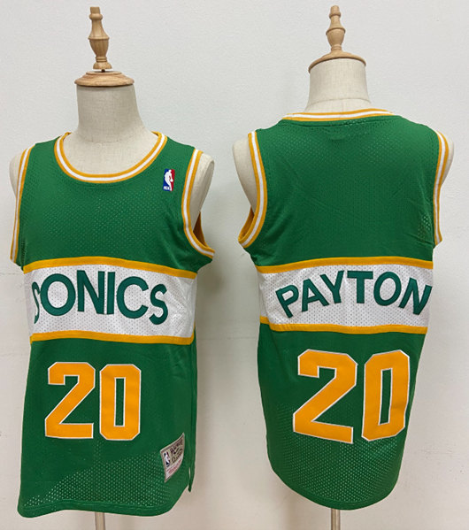 Men's Oklahoma City Thunder Active Player Custom Green Seattle Super Sonics Style Stitched Basketball Jersey Men's Oklahoma City Thunder Active Player Custom Green Seattle Super Sonics Style Stitched Basketball Jersey