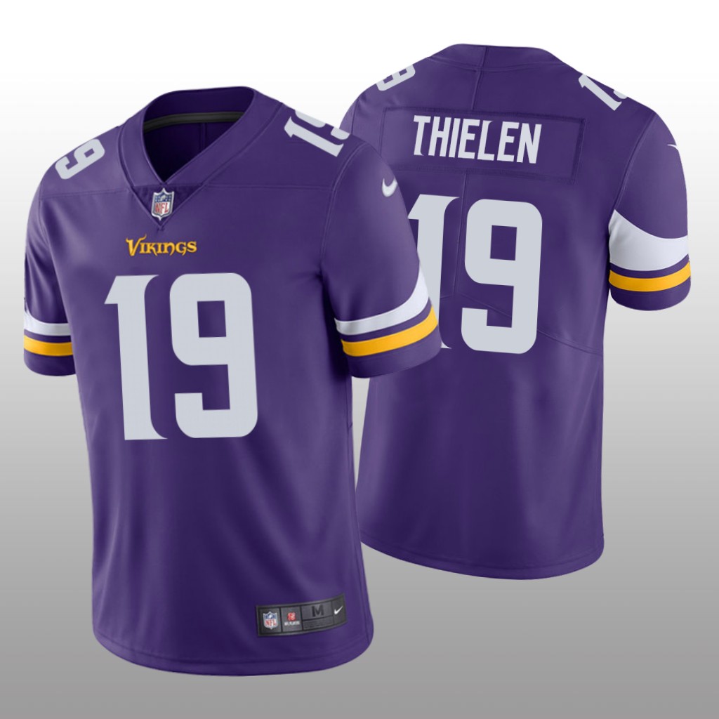 Youth Minnesota Vikings #19 Adam Thielen Purple Vapor Untouchable Limited Stitched Jersey Youth Minnesota Vikings #19 Adam Thielen Purple Vapor Untouchable Limited Stitched Jersey