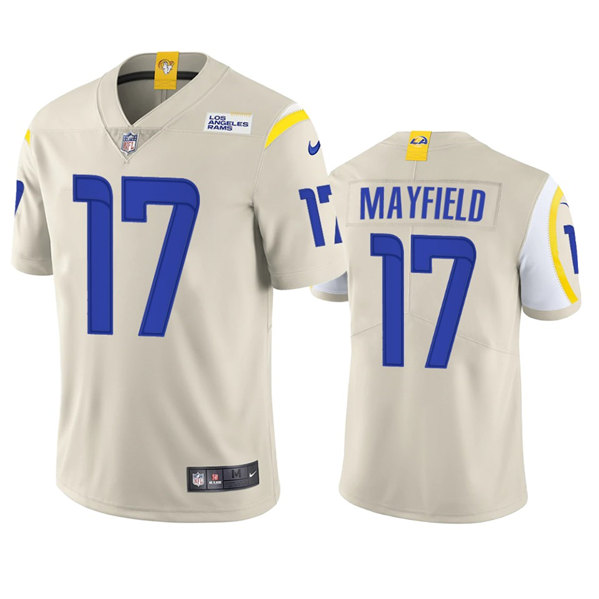 Youth Los Angeles Rams #17 Baker Mayfield Bone Vapor Untouchable Limited Stitched Jersey Youth Los Angeles Rams #17 Baker Mayfield Bone Vapor Untouchable Limited Stitched Jersey